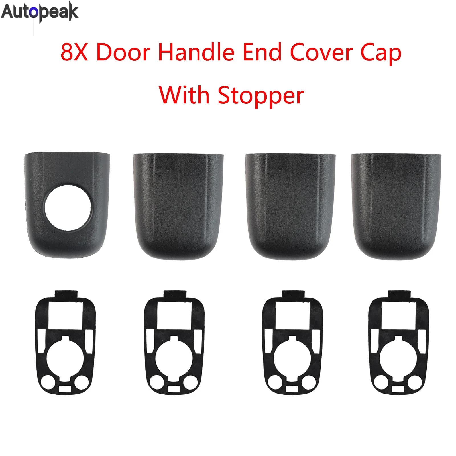 8Pc Maniglia Della Porta Tappo di Copertura End Trim Set Con Tappo Anteriore Posteriore Per Citroen C2 2003-2009 C3 2002-2010 C3 Pluriel 2003-2011 9101AA