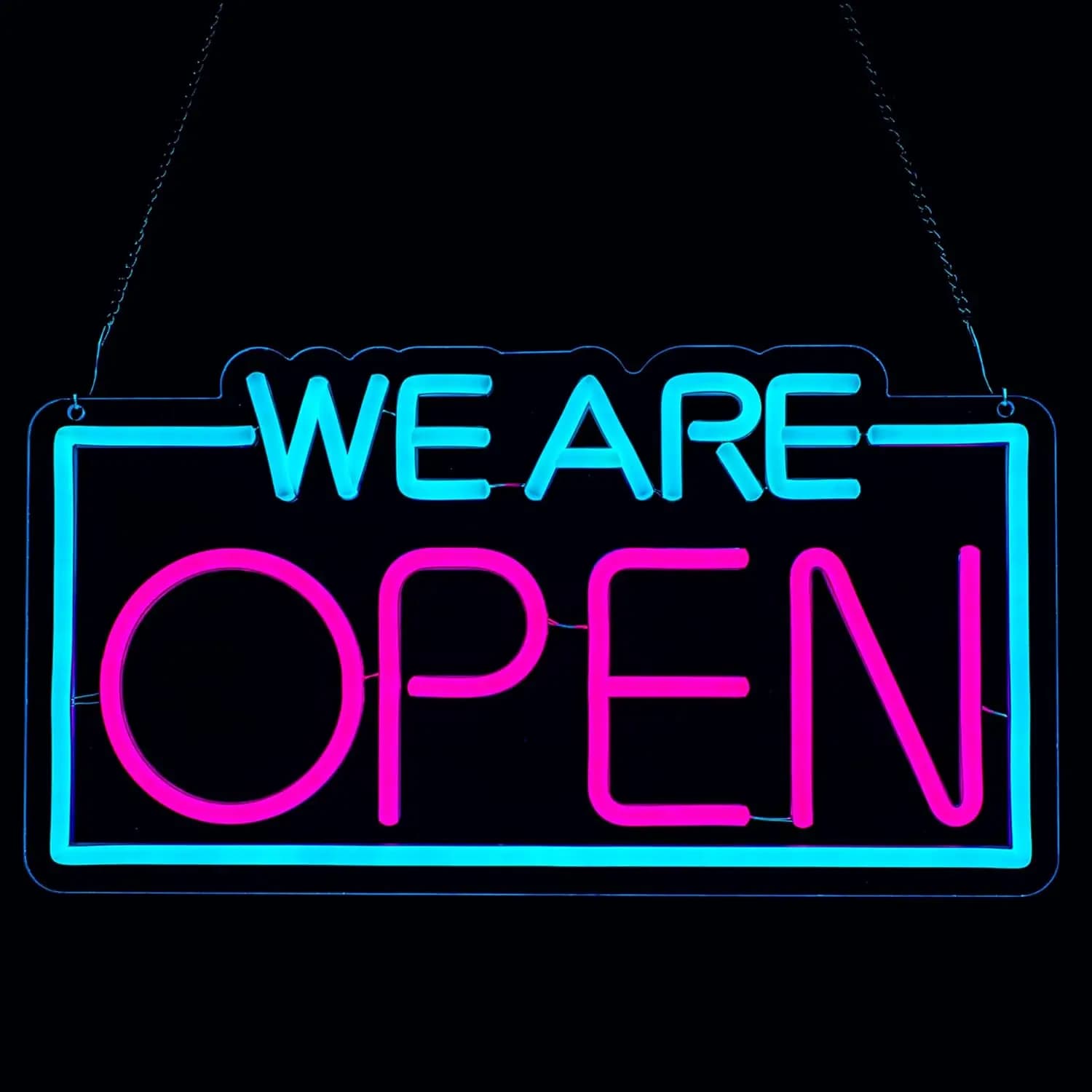 Insegna al neon aperta Luce al neon a LED dimmerabile USB per la casa Karaoke Bar Ristorante Pub Cafe Salon Sala giochi Decorazione aziendale Regalo