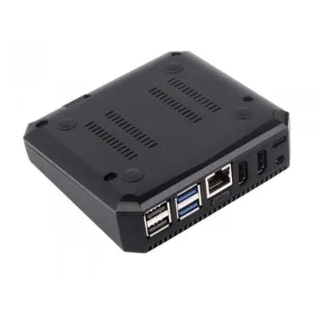 PI5-CASE-ARGON-ONE, aluminium alloy housing Argon ONE V3 for Raspberry Pi 5, integrated cooling fan, optional for expansion slot M.2 NVME