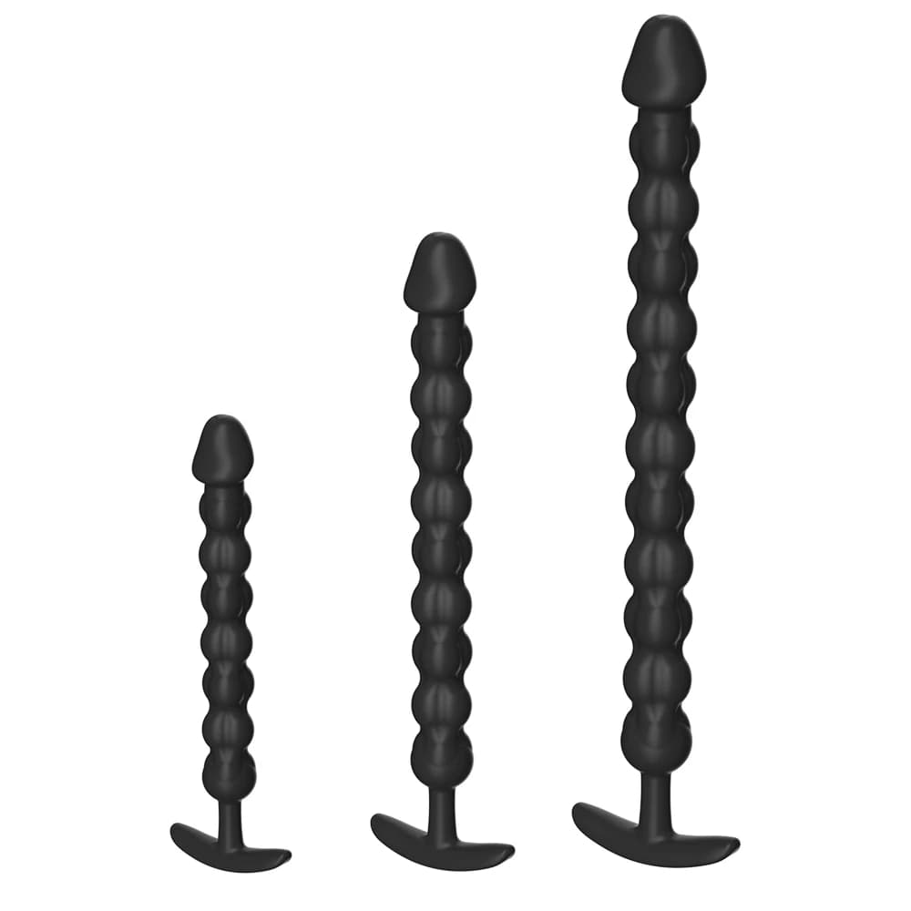 Perline Anali in Silicone Lunghe e Profonde con Punta Realistica, Plug Anale Massaggiatore Prostatico Punto G, Giocattoli Sessuali per Adulti Uomini e Donne, Butt Plug