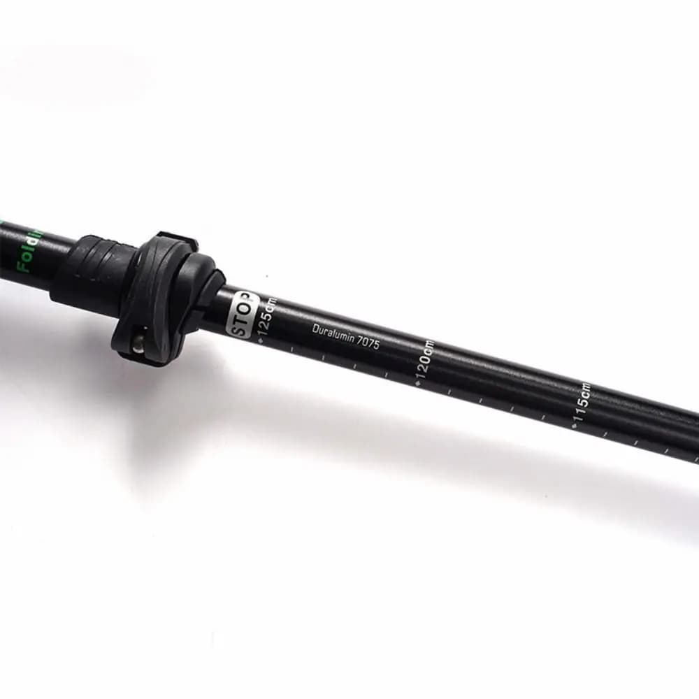 Aluminum Outdoor Trekking Sticks Quickly Adjustable Locks 4 Section Bases Ultralight EVA Walking Sticks