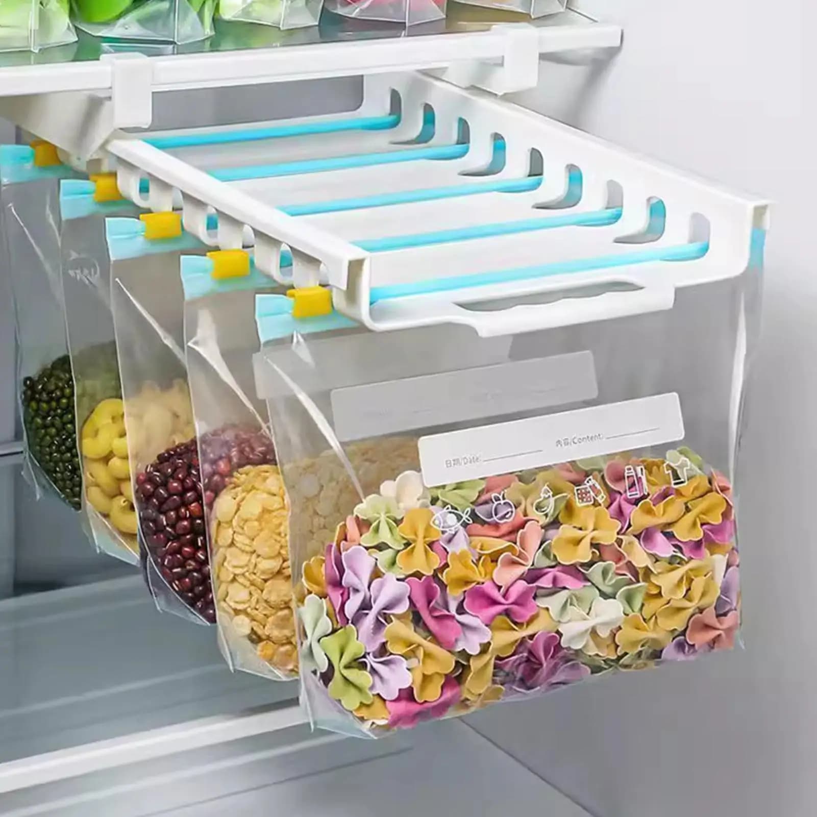 Food Storage Bags 15Pcs Food Grade Storage Containers Leakproof Containers Reusable Zipper Fresh Bag Food Storage Sealed Bag