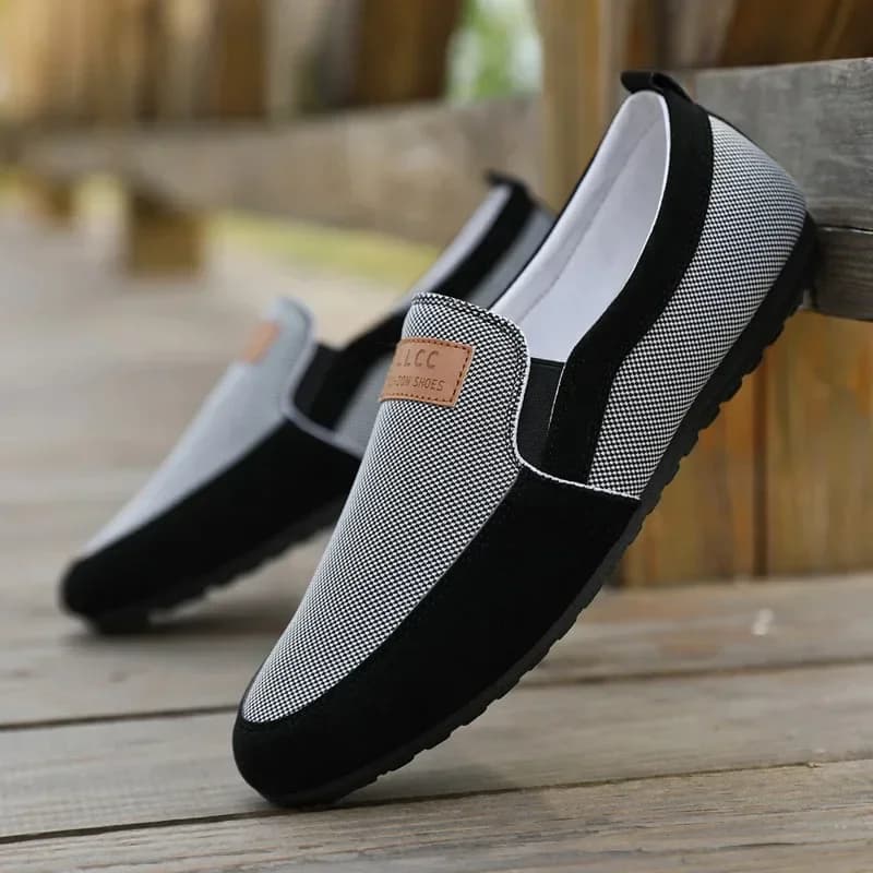 Mens Casual Shoes Plus Size Breathable Driving Shoes Office Walking Flats Non Slip Moccasins House Slippers