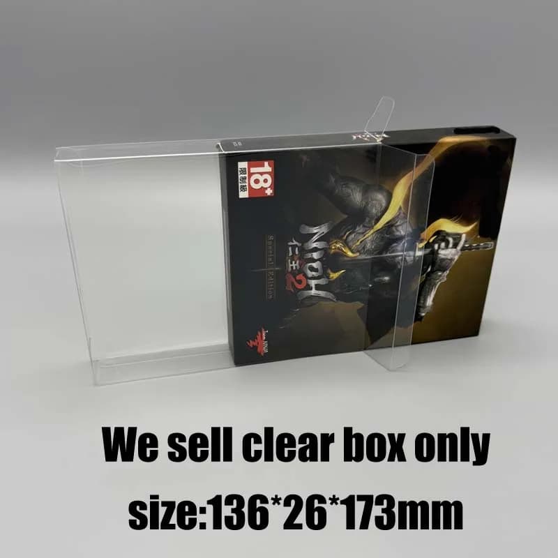 Per Nintendo Switch Scatola protettiva trasparente per giochi Vetrina trasparente Guscio di archiviazione TEP per oggetti da collezione NS Tunic