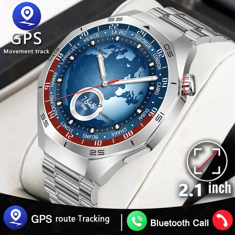 2025 New Watch 5 MAX Outdoor Watch Smart Watch HD GPS Screen Tracker Bluetooth Call Waterproof 100 + Sport Health Smartwatch Man Woman