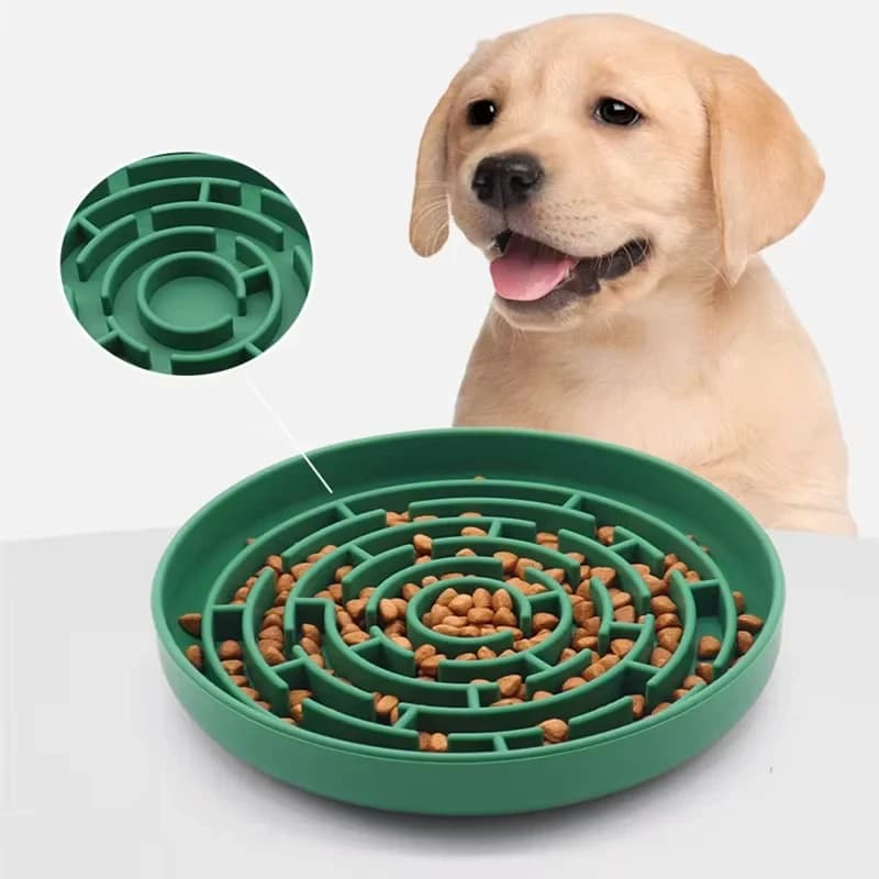 Anti soffocamento Ciotola per cibo lento per animali domestici Anti ribaltamento Morbido silicone per leccare cani con ventosa Accessori Para Perros