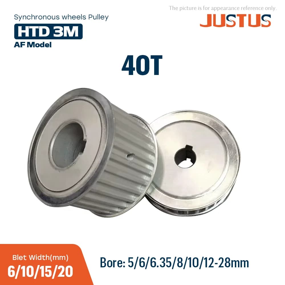 HTD 3M 40 Denti Foro Ruota Sincrona 5/6/6.35/8/10 - 20/22/24/25/28mm Larghezza Cinghia Dentata 6/10/15/20mm Parti CNC stampante 3D