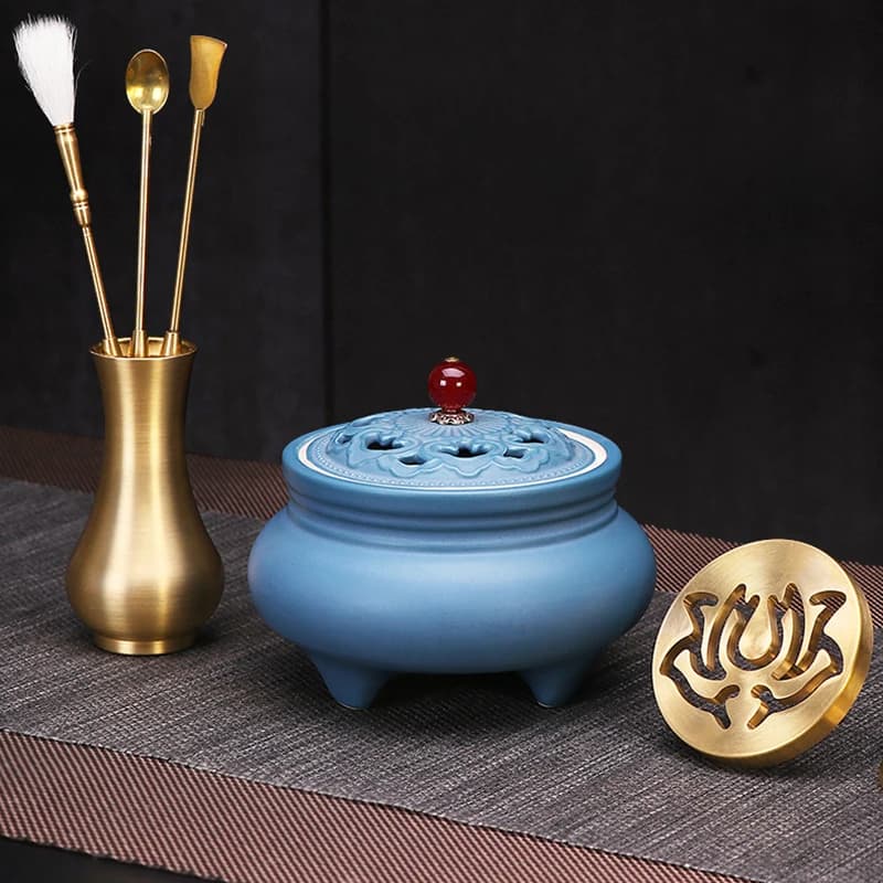 Fumo Cascata Zen Bruciatore di Incenso Cera Melt Aroma Diffuso Buddha Bruciatore di Incenso Portatile Queimadores De Incenso Bastoncini di Incenso
