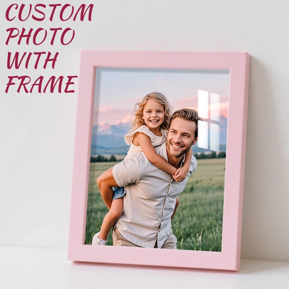 1pc custom photo frame,Multiple size options，Can be wall-mounted picture frames,Personalized commemorative gift，home decorations