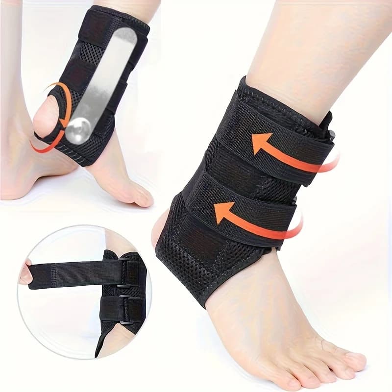 1 fascia di supporto per caviglia con custodia elastica per il piede - antiscivolo, sicura e aderente per lo sport