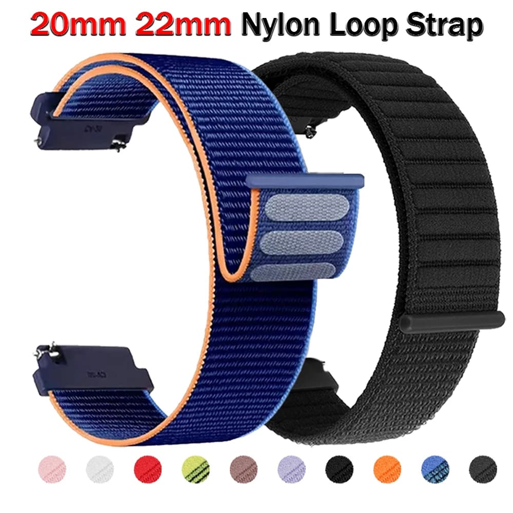 20mm 22mm cinturino in nylon per COLMI P60 P68 P73 P71 P81 C81 M42 P82 V70 braccialetto per Huawei watch 5 4 Pro GT 5 4 3 Correa