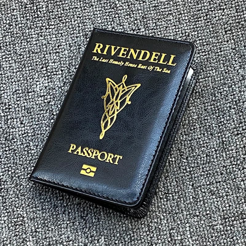 Nuova custodia per passaporto Rivendell portafoglio da viaggio custodia in pelle Pu per passaporto
