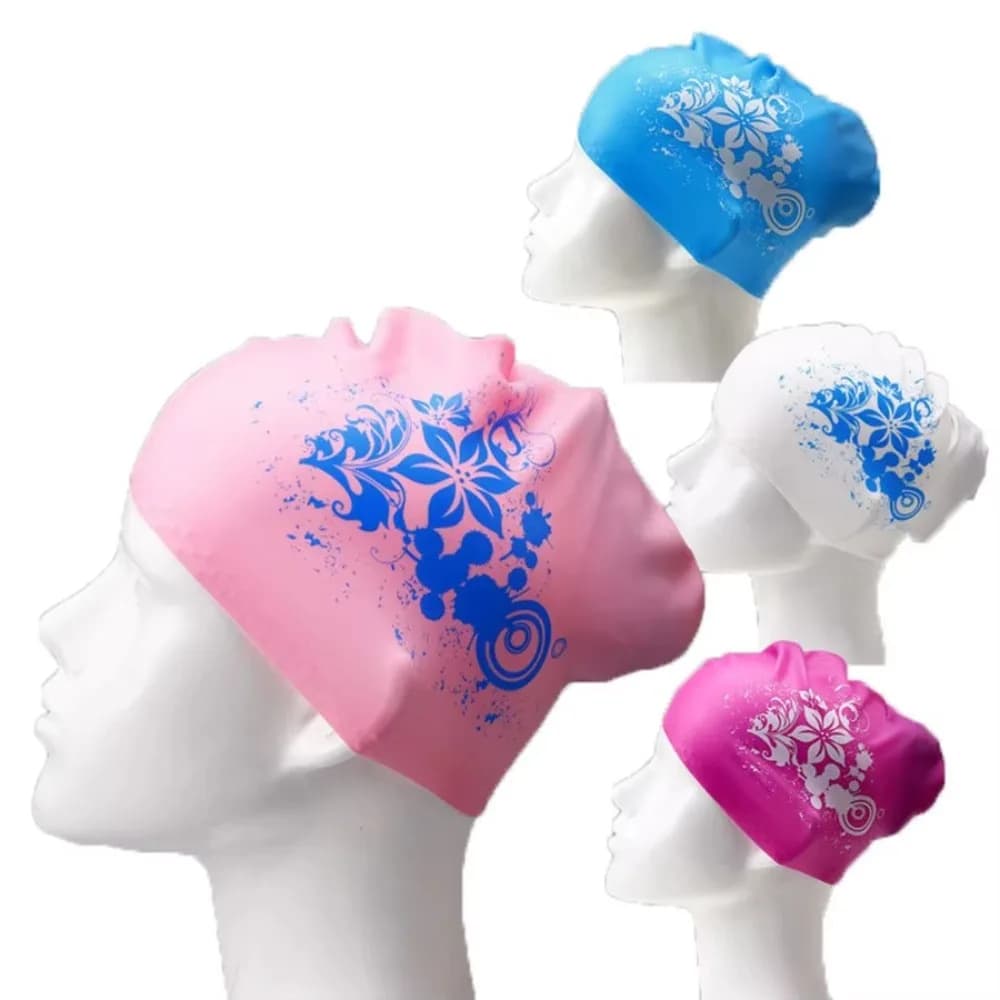 New Elastic Swimming Headphone with Ampliate Headphone, Silicone Swimming Hat Comfortable, Professional and Safe