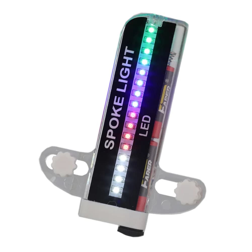 32 LED Safety Lamp, Colorful Bicycle Ray Light, Waterproof, Easy to Install and Disassemble, Cycling Accessories