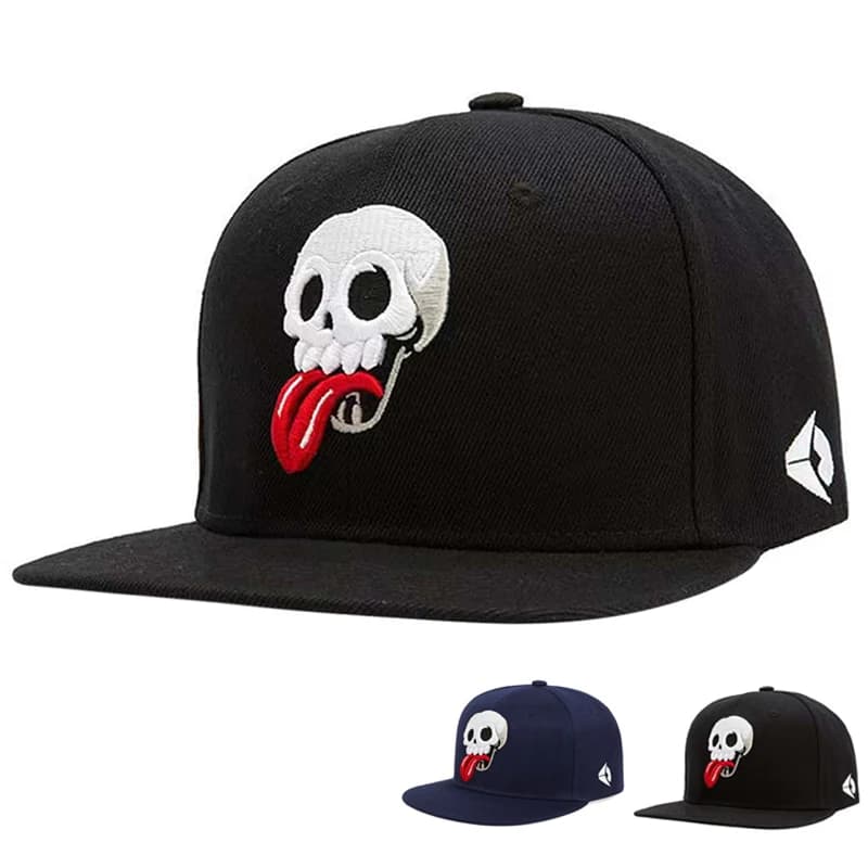 Hip-hop hats with unisex skeleton baseball caps random snapback adjustable spring autumn Sun protection hat