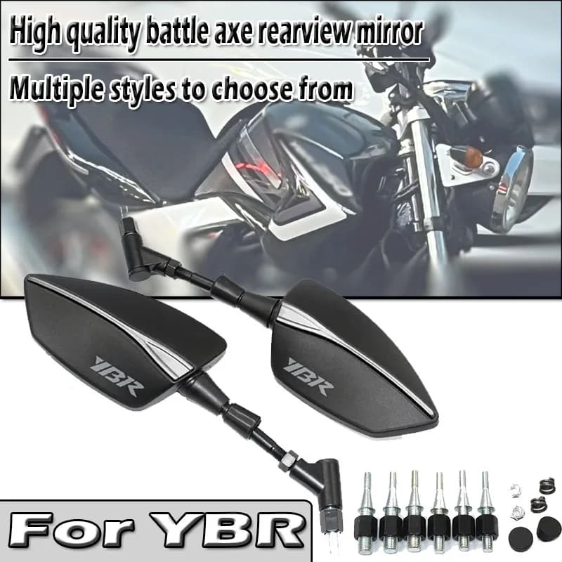For YBR125 YBR 125 2010-2015 2016 2017 2018 2019 8/10mm Universal Adjustabale Rearview Rear View Mirrors Side Mirror