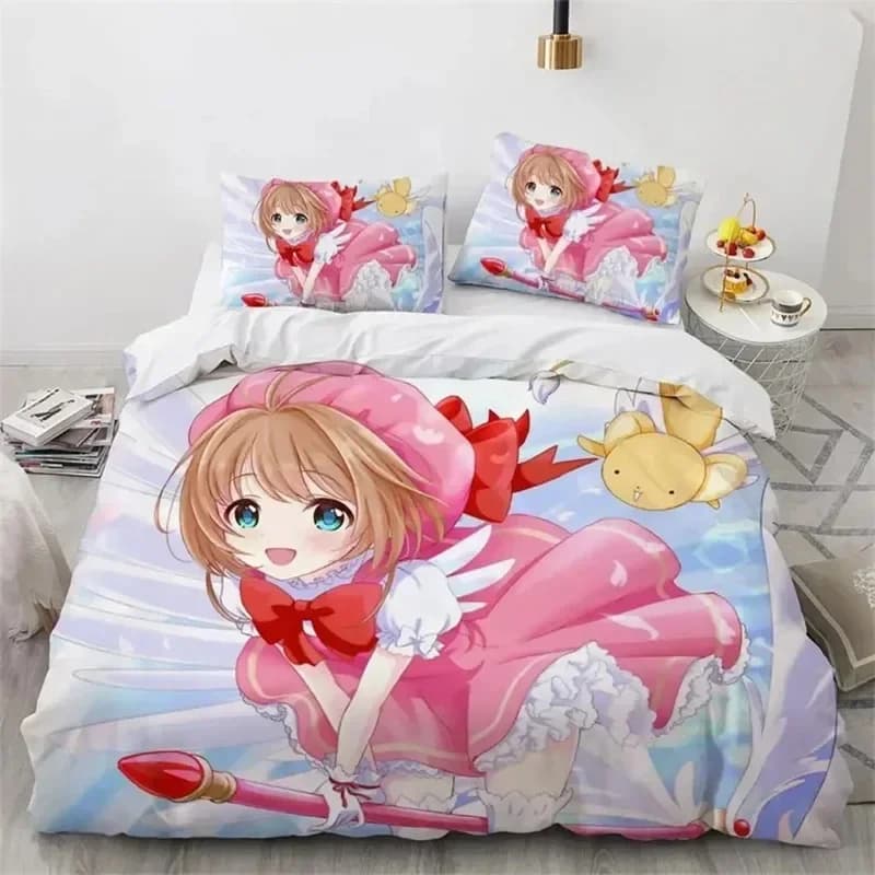 Anime Card Captor Sakura 3D NUOVA Copripiumino Federa Set di biancheria da letto Adulto Ragazzo Ragazza Camera da letto Decorazione Bambini Singolo Doppio Grande