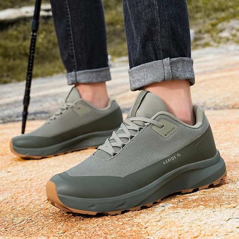 Scarpe da Trekking Outdoor, Sneakers Impermeabili Antiscivolo per Montagna, Calzature Traspiranti Resistenti all'Usura per Campeggio