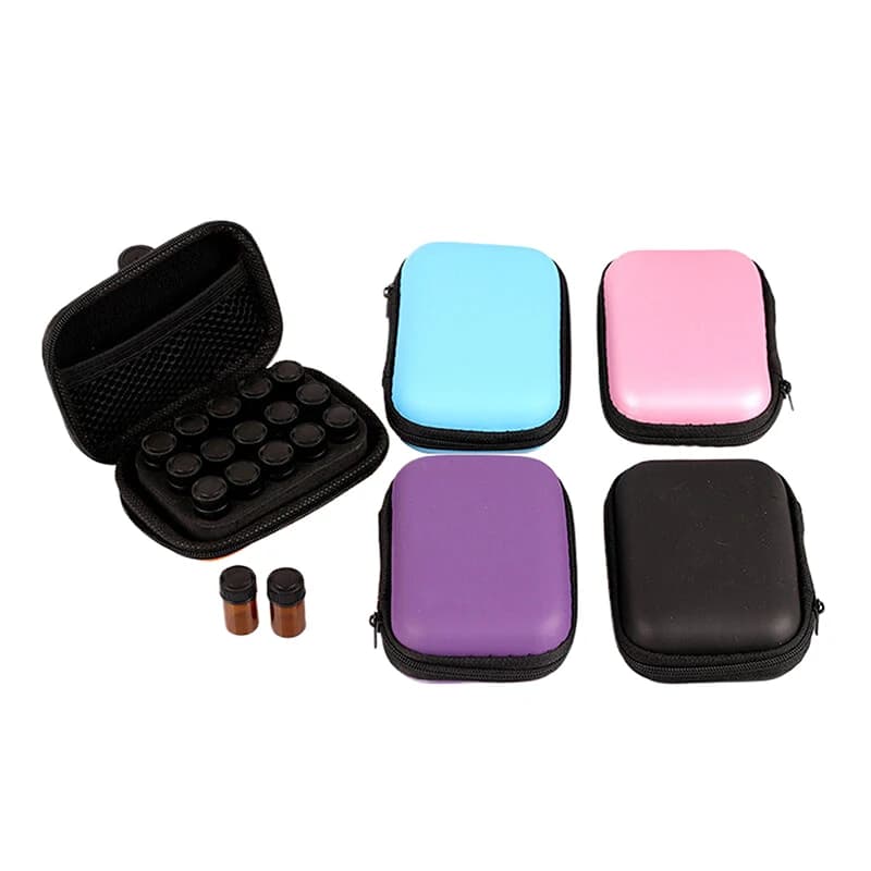 Borsa porta oli essenziali a 15 scomparti da 1ML, 2ML, 3ML per flaconi roll-on Young Living, custodia portatile per profumi, organizer da appendere