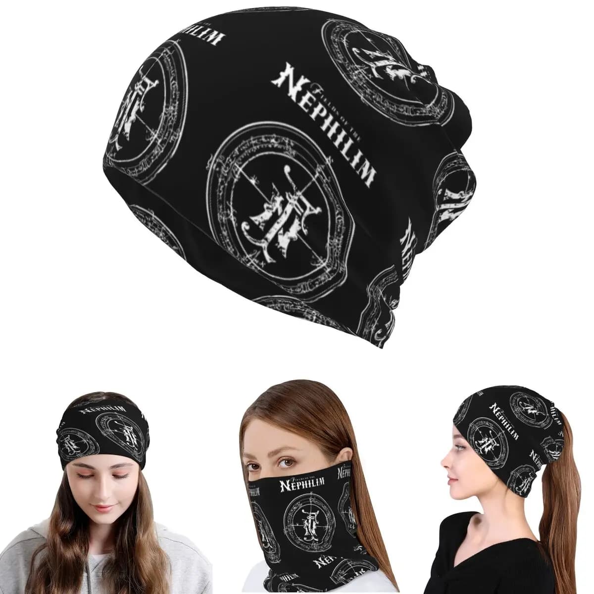 Fields Of The Nephilim Bandana, sciarpa copricollo, maschera multiuso, cappello per uomo, donna, adulto, per tutte le stagioni