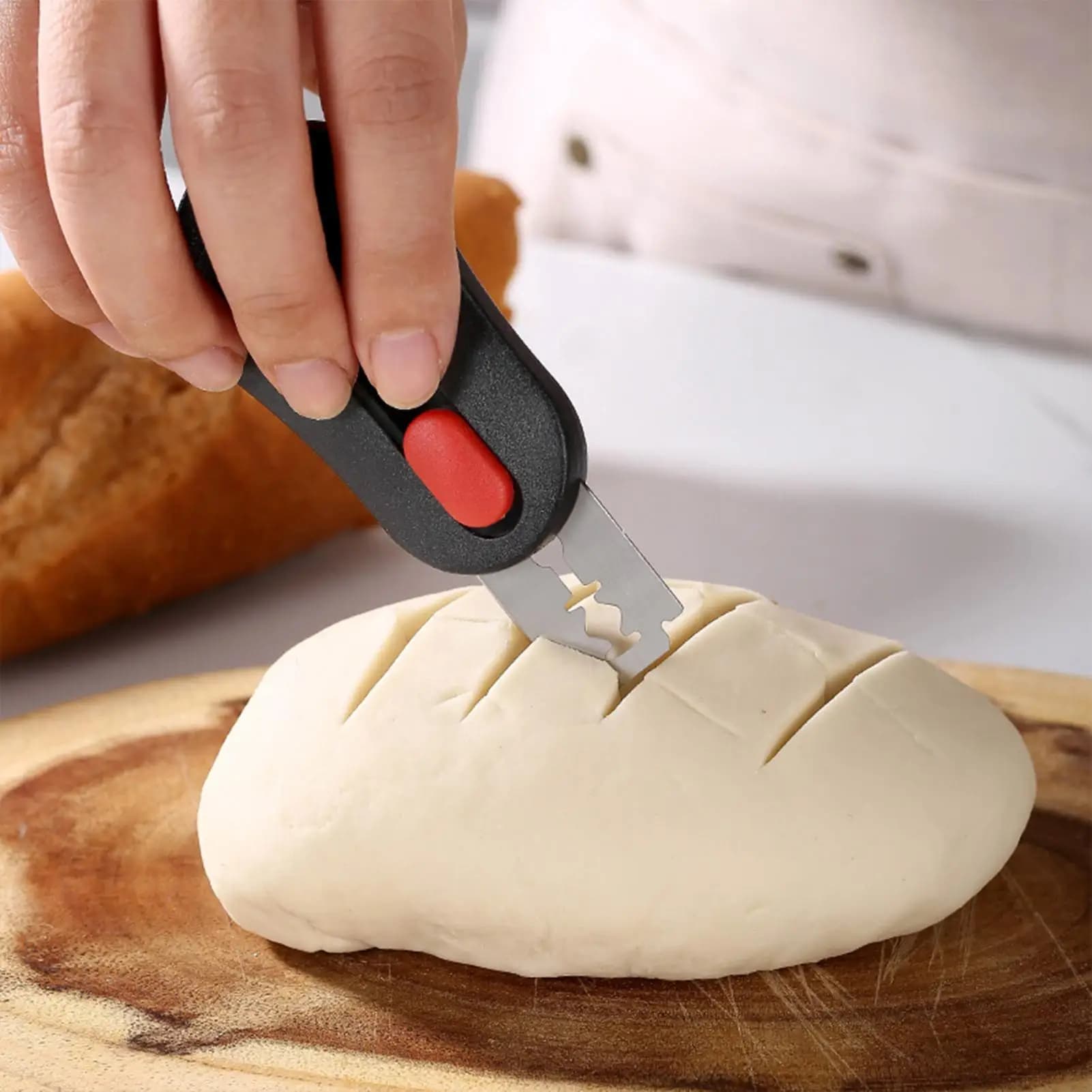 Lame per tagliare il pane a lievitazione naturale con 5 lame, coltello per tagliare l'impasto, per panettieri, uso domestico in cucina