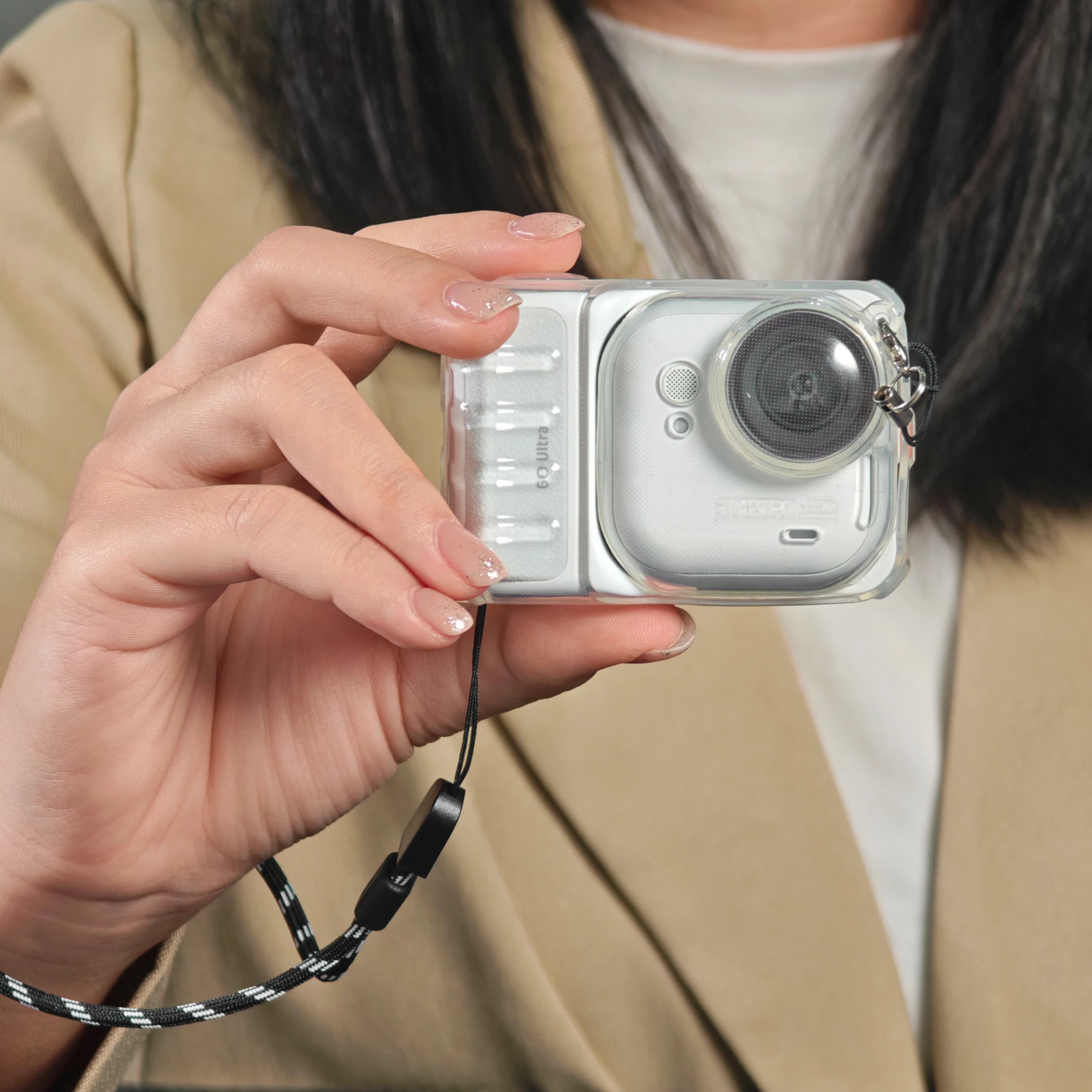 Custodia Protettiva per Accessori Insta360 Go Ultra Antiurto Antigraffio Lavabile Trasparente Antiscivolo Antipolvere