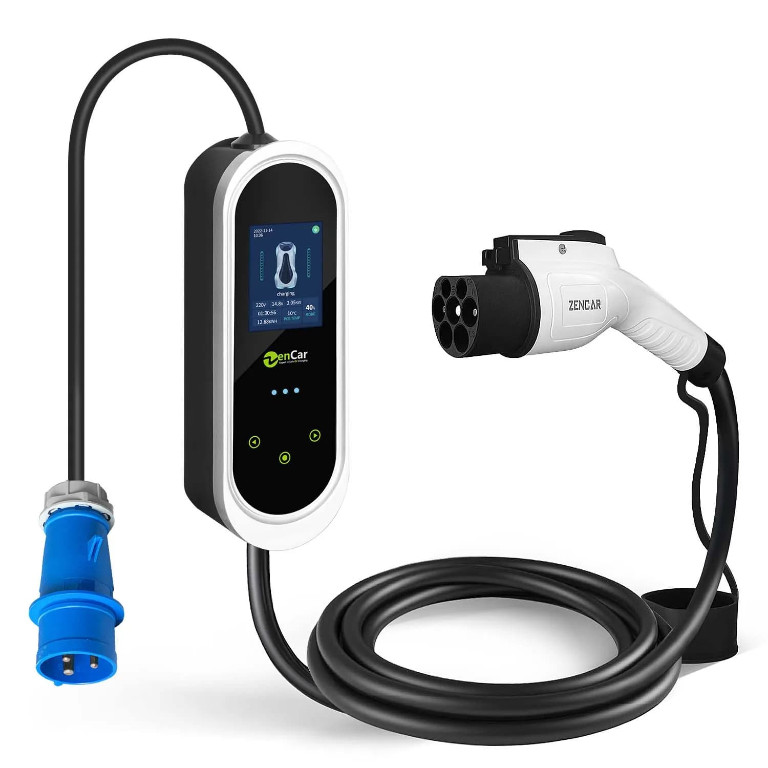 Zencar Epro 7kw Portable Ev Charger GBT Connector for China Standard GB/T Cars with Wifi APP IEC62752 Standard TUV CB