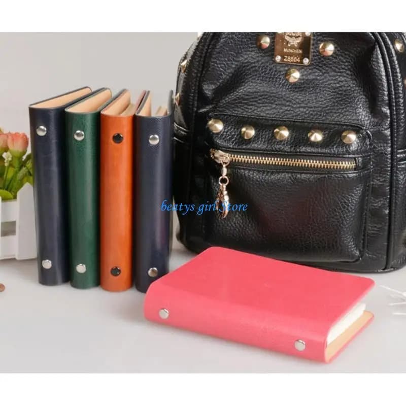 C7AB Tasca per notebook a fogli mobili Copertina in pelle Diario aziendale Memo Planner Blocco note Blocco note Agenda