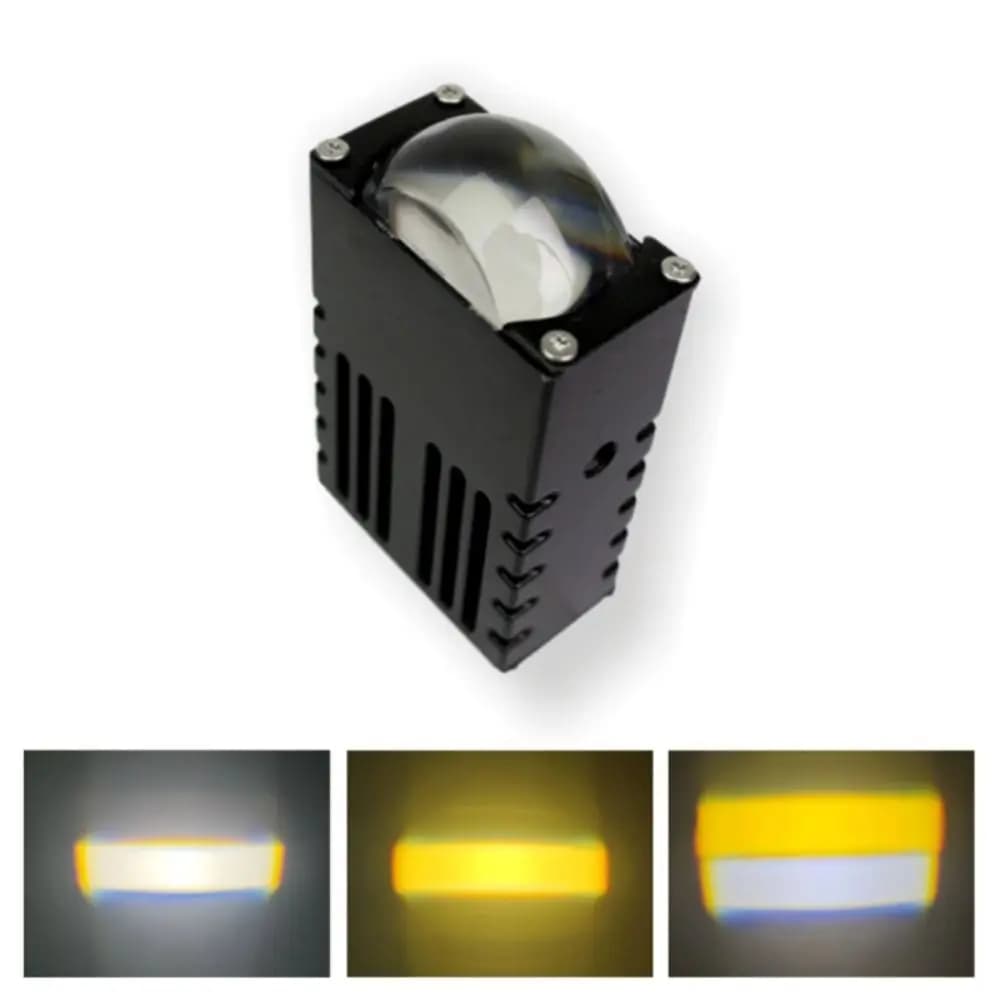 2 pezzi mini auto led faro paraurti fendinebbia 5500k 3000k ausiliario lente del proiettore luce da lavoro impermeabile luce di guida faretti