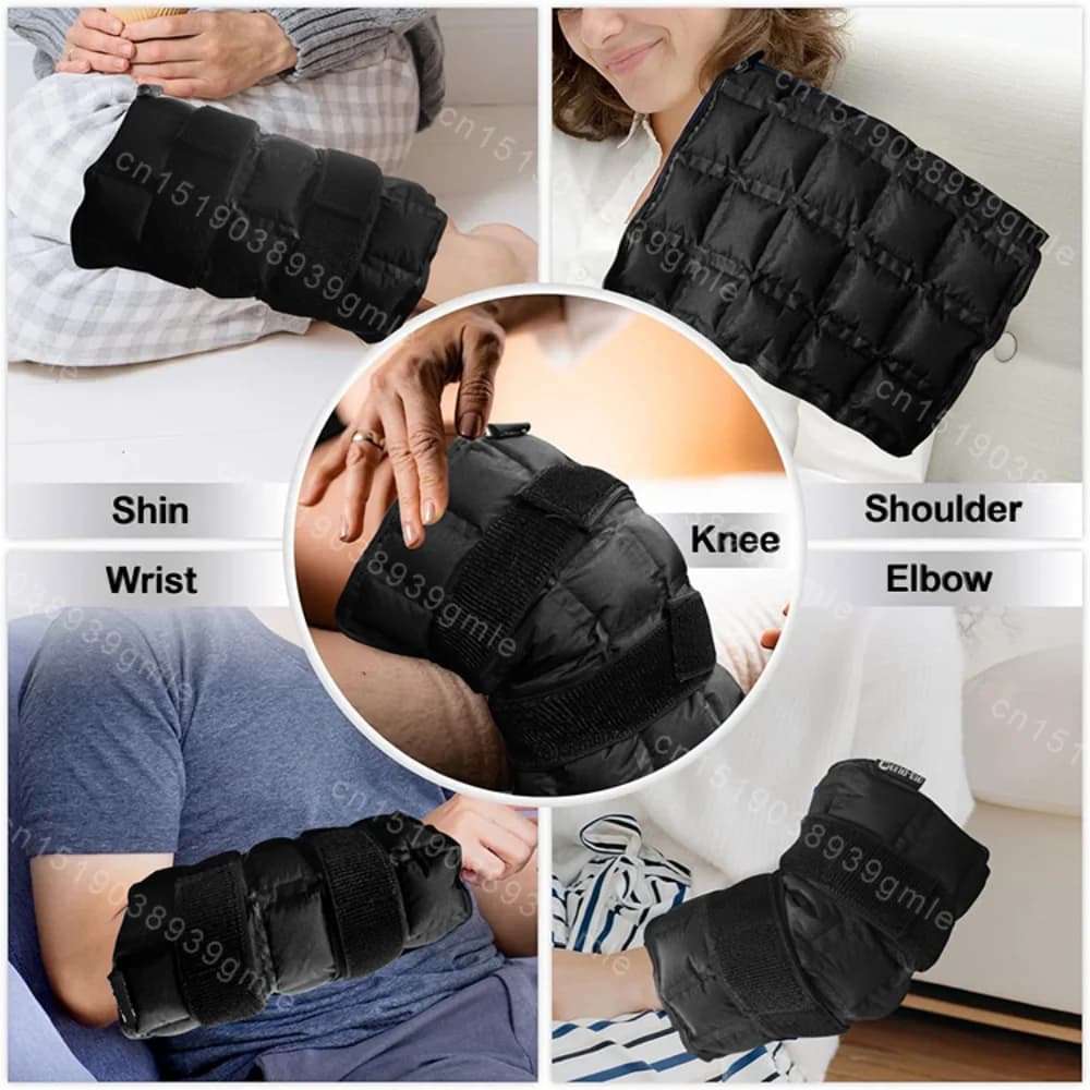 Ginocchio Avvolgimento di ghiaccio intorno al ginocchio interamente Gel riutilizzabile Impacco di ghiaccio Lesioni Artrite Tendinite Acl Lesioni atletiche Osteoartrite Recupero