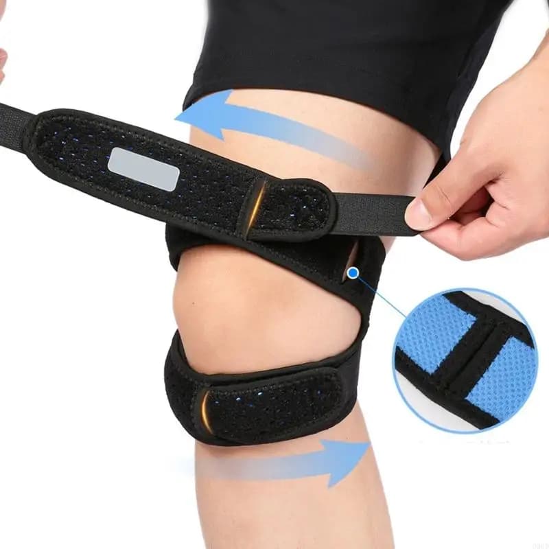 Patella Knee Strap Patella Knee Brace per Sport Basketball Baseball Soccer Aiking Brealla traspirante Keep Knee Support 69HD