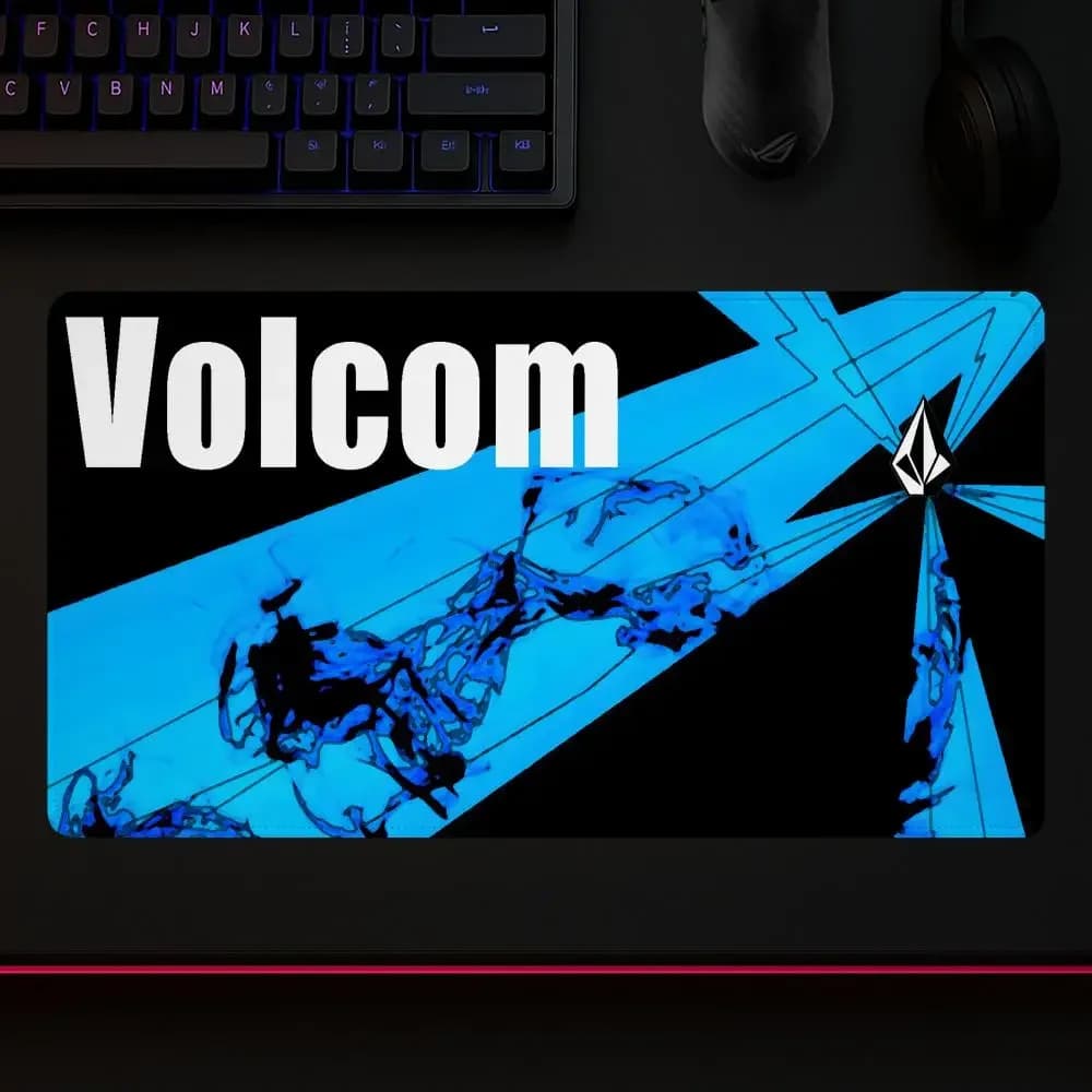 Tappetino per mouse Cultural Youth V-volcom, accessori per ufficio e gaming, tappetino per mouse grande, tappetino per tastiera da gioco, tappetino da scrivania antiscivolo, fai da te