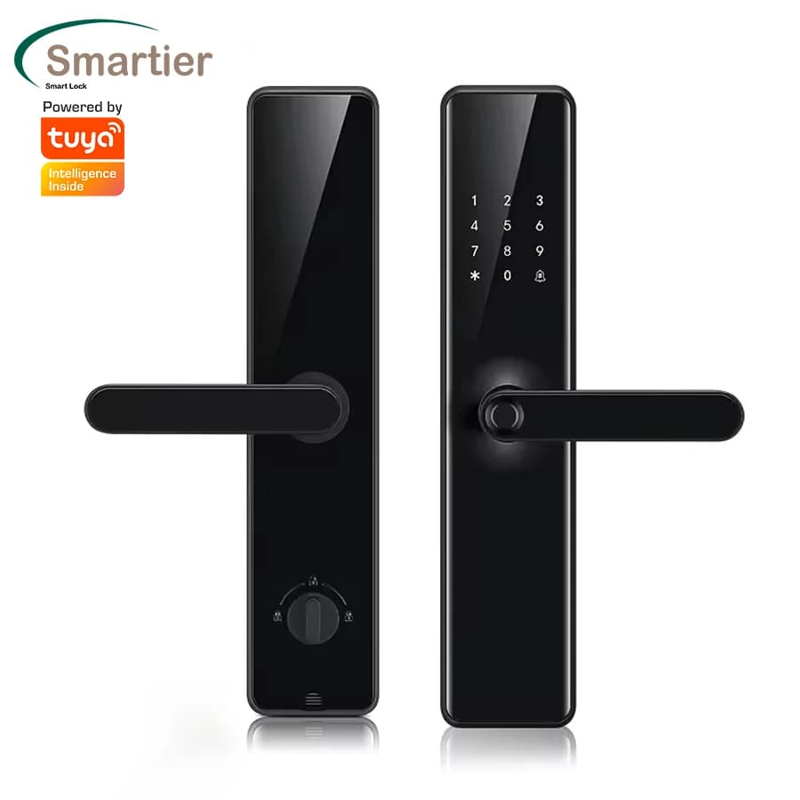 Smartier Home Appartamento Tuya Smart WiFi Serratura digitale Telefono APP Controllo remoto Sicurezza Impronta digitale Serratura intelligente