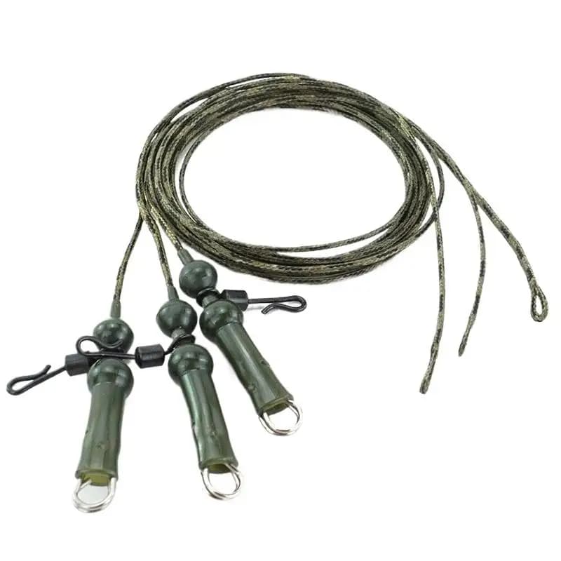 Lenza da pesca intrecciata da 3 pezzi per clip di piombo per carpa Nucleo di piombo per pesca alla carpa con impianti di perforazione per elicotteri