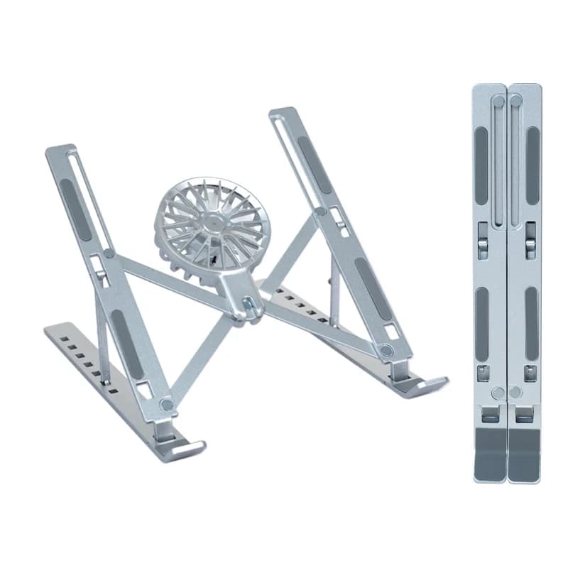 Supporti di raffreddamento per laptop Supporto per ventola per laptop regolabile a 7 livelli Supporto per laptop rialzato in alluminio per scrivania compatibile con 9"-17,3"