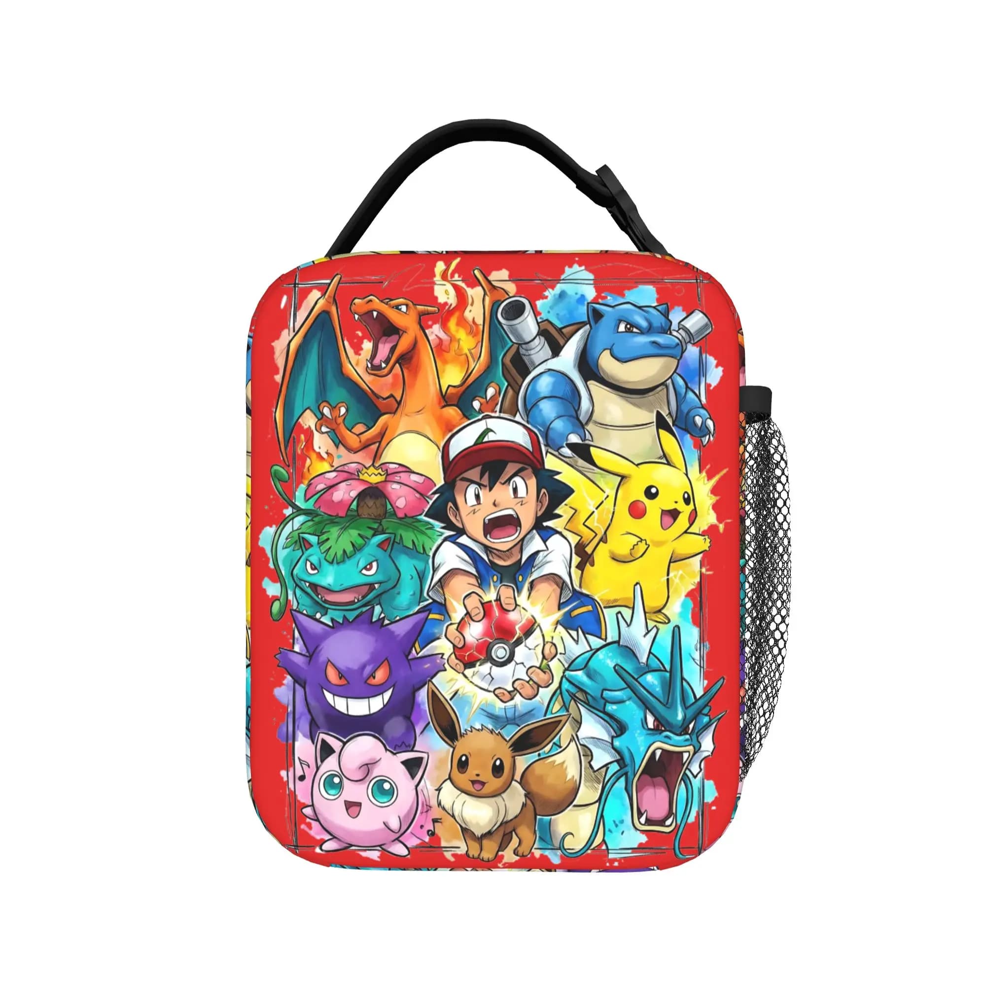 Borsa termica per il pranzo Pikachu Pokeball Gengar Pokemon, contenitore termico per il pranzo, borsa termica, borsa per il pranzo da spiaggia, borsa da viaggio per alimenti