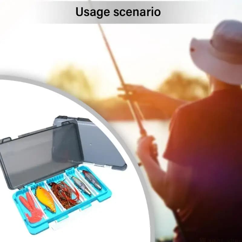 31BE Griglie Scomparti Esche da pesca Organizzatori Scatola a prova acqua Attrezzatura da pesca Gancio Organizzatori Custodia