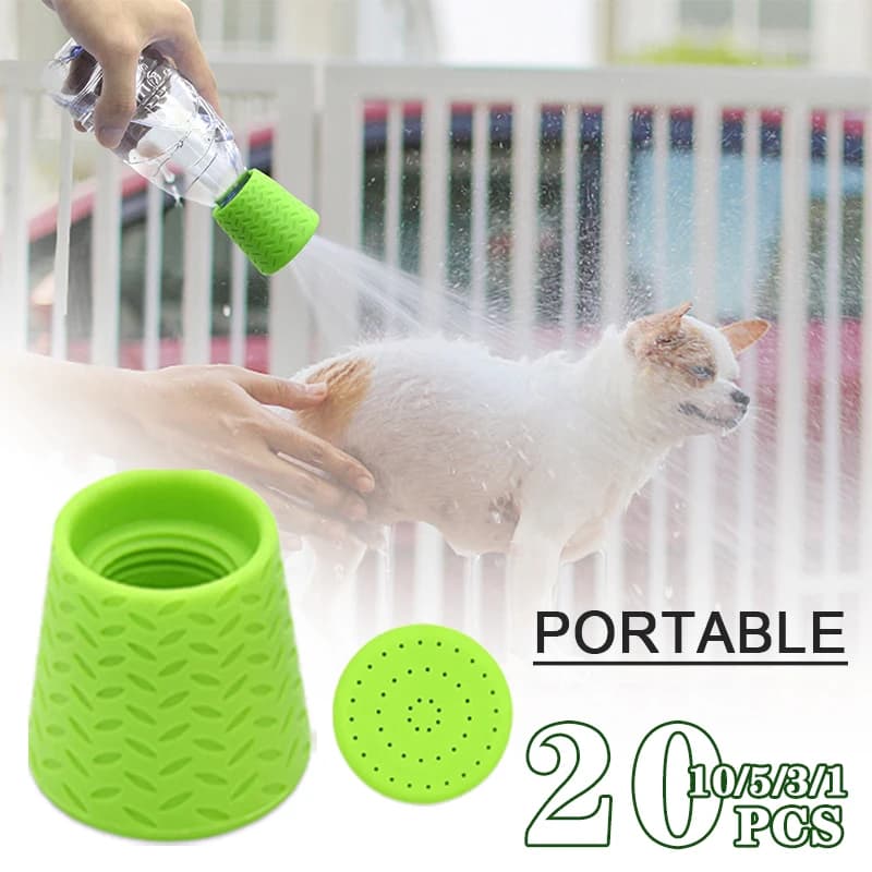 1-20 Pezzi Spruzzatore Portatile per Doccia Animali Domestici, Ugello Manuale ad Alta Pressione per Bagno e Pulizia di Cani e Gatti, Ideale per Viaggi, Campeggio e Toelettatura