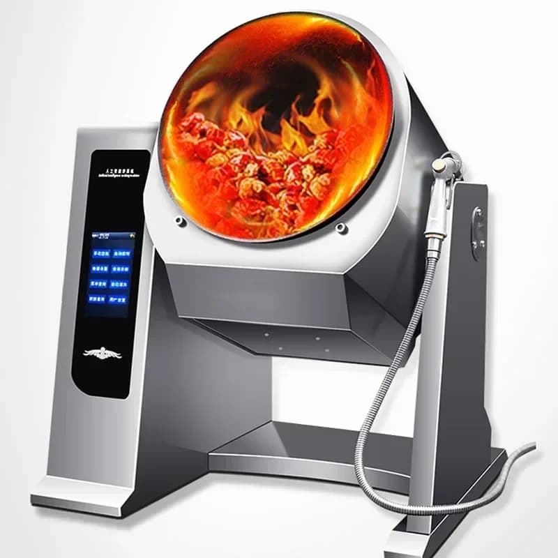Fully Intelligent Robot 220v Automatic Table Fryer 2022 New kind of pan, dining room, large drum fryer