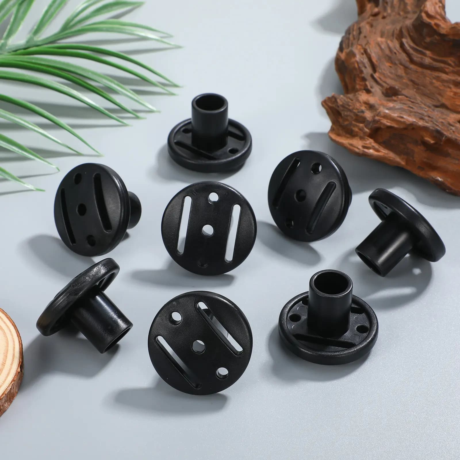 Set di 8 Coperture per Pali da Tenda con Diametro Interno di 125mm per Tende da Esterno, Pali da Trekking, Protezioni Antiscivolo per Tende da Campeggio