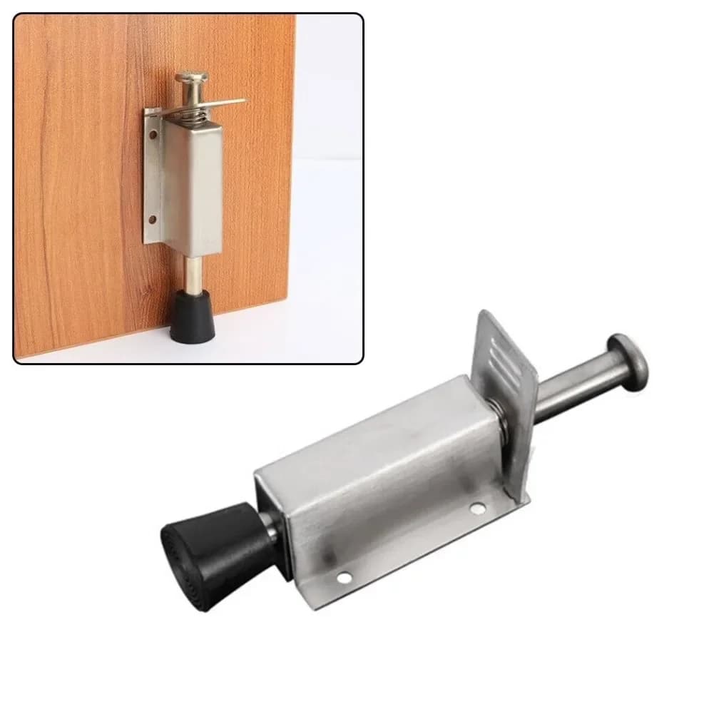 Door Foot Stopper Holder Stainless Steel Floor Stop Buffer Gate Stay Fixed Catch Latch Door Stop Holder Stop Swing Door Hardware