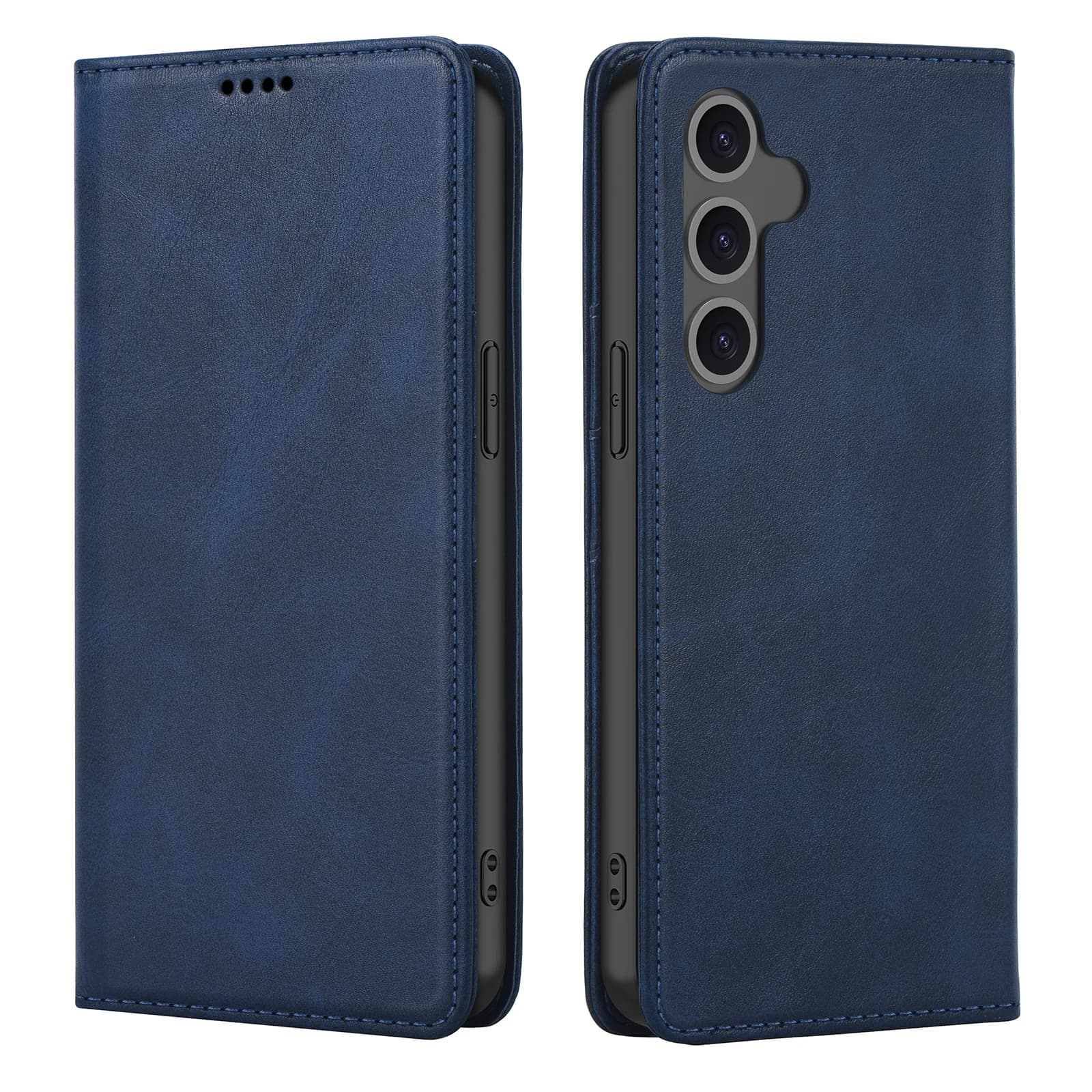 Custodia per telefono a portafoglio in pelle PU per Samsung Galaxy S25 Edge S24 Ultra S23 Plus S22 S23 Fe magnetica con cornice