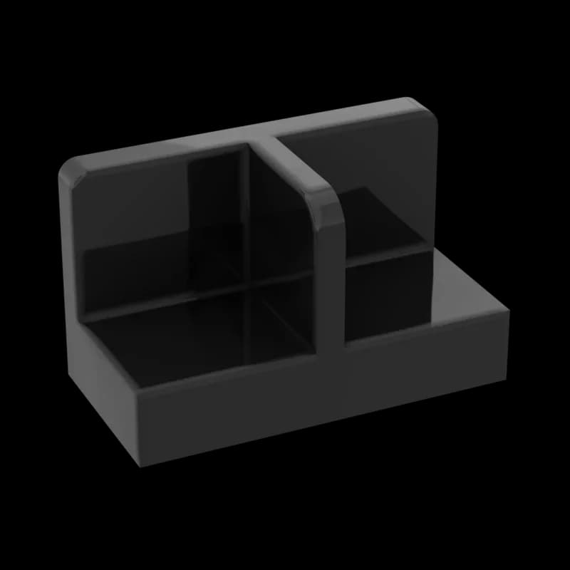 93095 18971 pannello 1x2x1 con angoli arrotondati collezioni di mattoni giocattoli GBC modulari sfusi per blocchi tecnici fai da te MOC