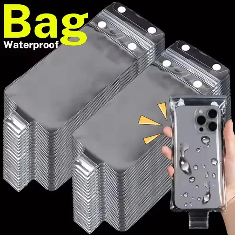 1-10PCS Transparent Waterproof Phone Covers Swimming Bags Underwater Cellphone Protector Pouch Bags for IPhone 17 Samsung Xiaomi