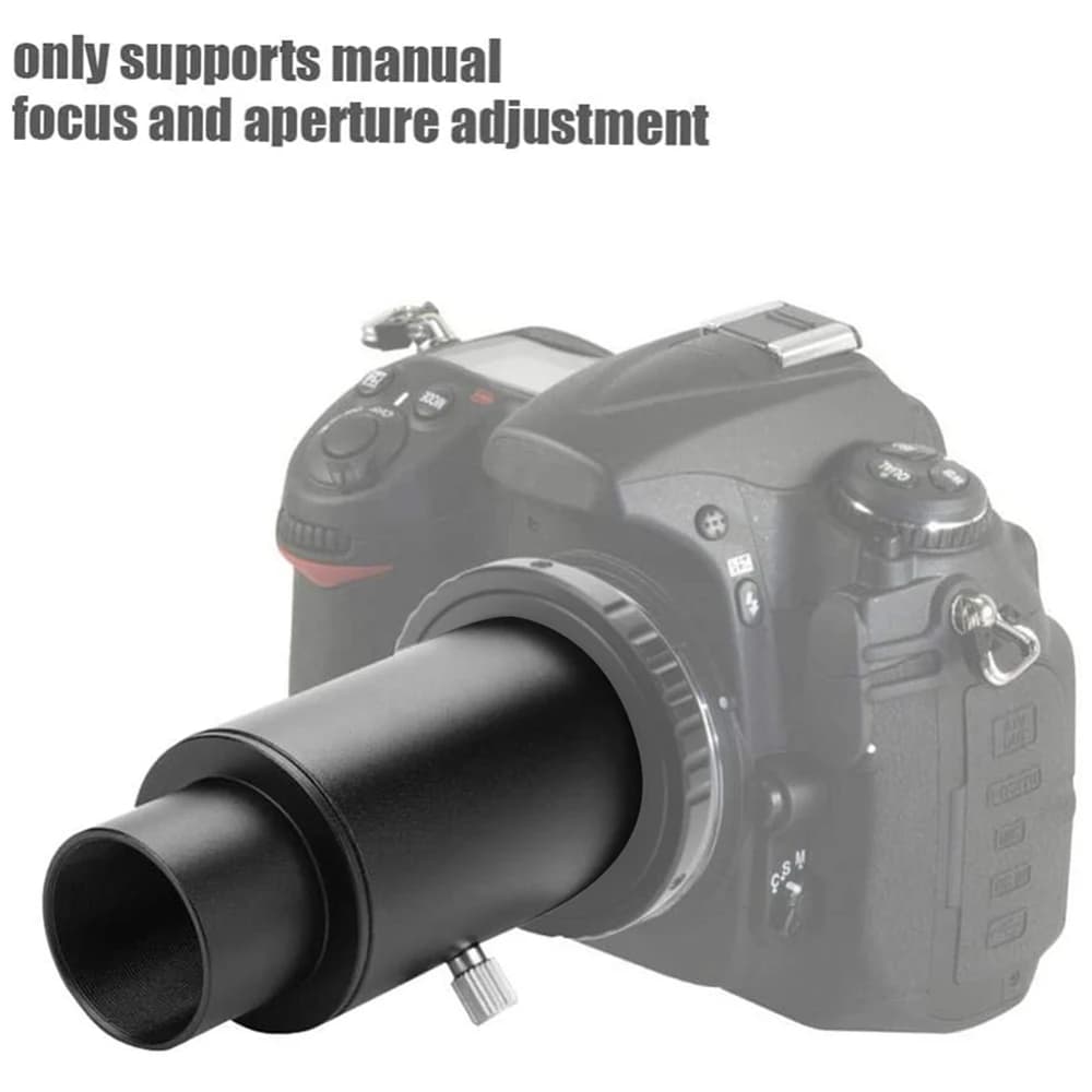 Adattatore T-Mount in Lega di Alluminio con Tubo di Prolunga da 1,25 Pollici e Filettatura M42x0,75mm per Oculare Telescopio/Fotocamera DSLR