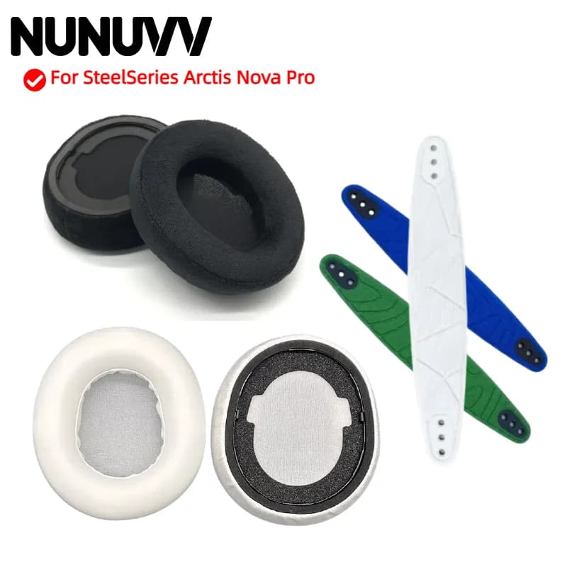 1 paio di cuscinetti auricolari per SteelSeries Arctis Nova Pro cuffie Gamer cuffie di ricambio cuscinetti in memory foam cuscinetti auricolari in schiuma copertura
