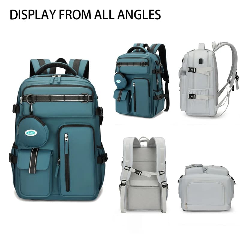 Travel backpack, flight approved cabin backpack, college student backpack, 15.6-inch laptop bag