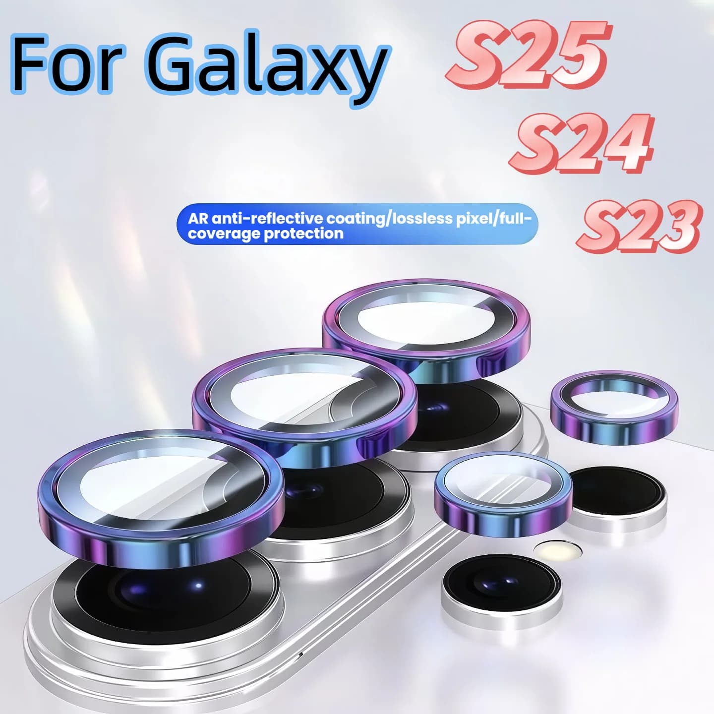 Tempered Glass Camera Lens Protector For Galaxy S25 S24 S23 Ultra Plus S22 Ultra Anti Scratch HD Clear Screen Guard