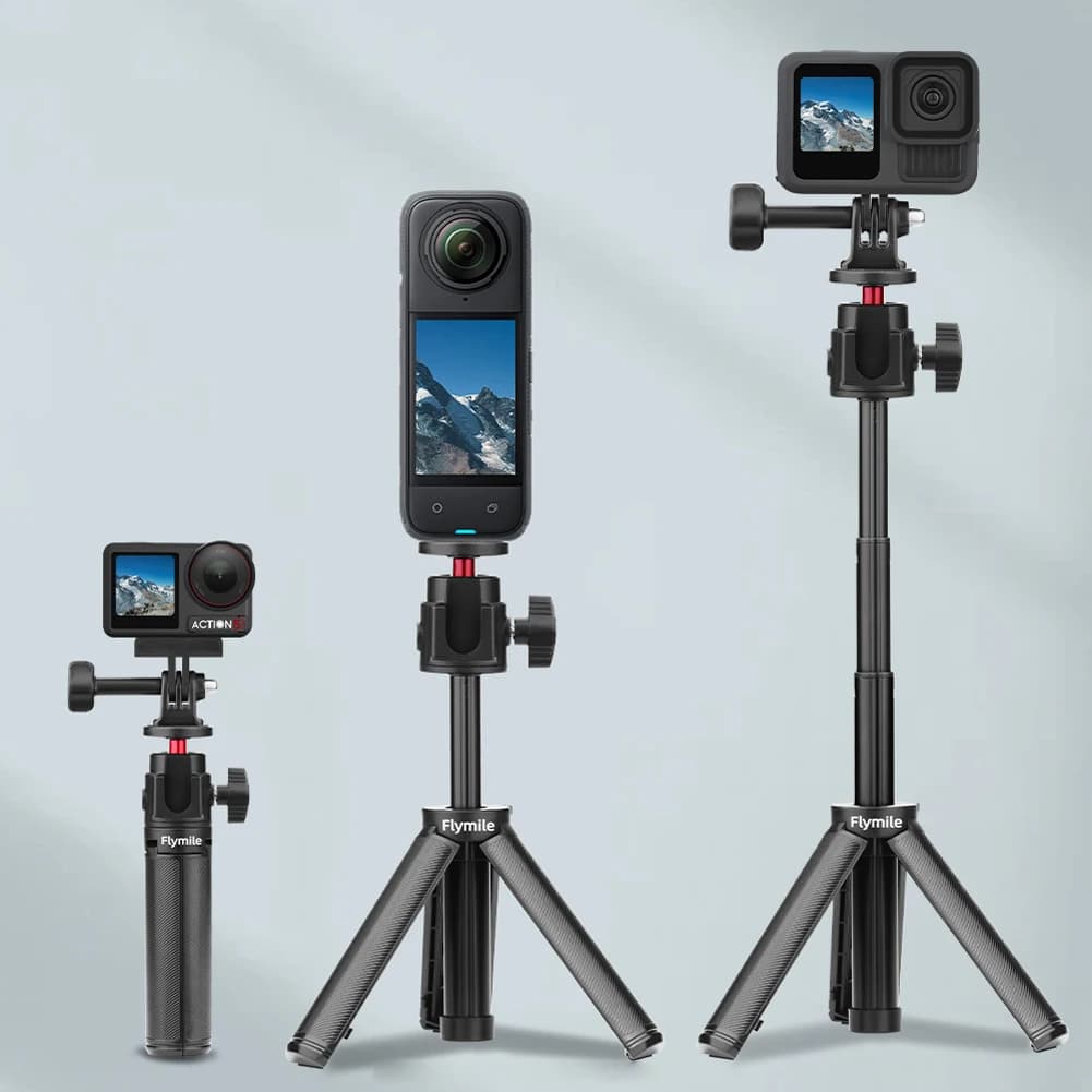 Asta per Selfie con Treppiede Estensibile, Asta Regolabile per DJI Osmo Action 5 Pro e DJI Osmo Pocket 3