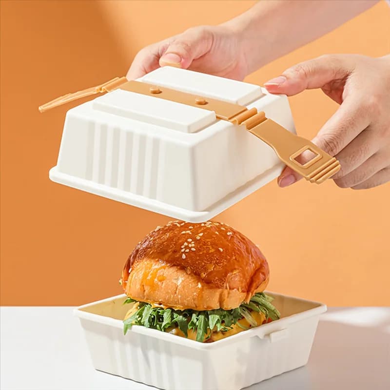 Contenitori per panini riutilizzabili A69P-2 pezzi per campeggio e picnic in famiglia - Lunch Box multiuso con coperchi